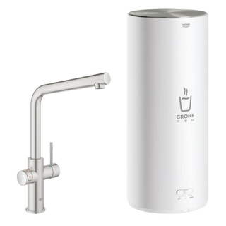 GROHE Red New Robinet d'eau bouillante 3-en-1 avec bec L et chauffe-eau L-size inox