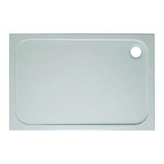 Crosswater Shower Tray receveur de douche - 120x70cm - rectangulaire - stone résin - vidage 90mm - blanc