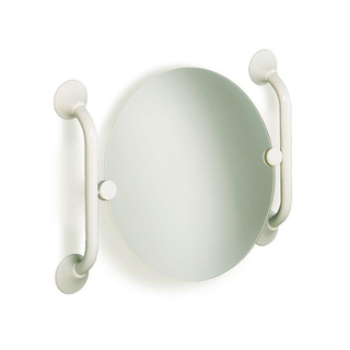 Handicare Linido garniture pour miroir basculant acier inoxydable blanc