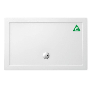 Crosswater Tray douchebak 150x80x3.5cm rechthoek met antislip acryl wit