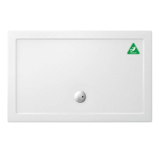 Crosswater Tray douchebak 160x80x3.5cm rechthoek met antislip acryl wit