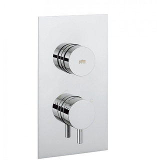 Crosswater Dialmitigeur de douche encastrée - verticale - 2 boutons - chrome