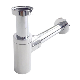 FugaFlow Efficiente Anta siphon avec tuyaux mural et rosette model chrome