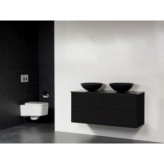 BRAUER New Future Corestone13 Vasque à poser noir Meuble salle de bains 120cm sans miroir noir