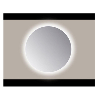 Sanicare q miroirs miroir rond 50 cm pp poli tout autour ambiance blanc froid leds (sans capteur)