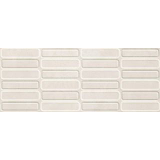 Cifre Ceramica Alure - Carrelage mural - 30x75cm - rectifié - Ivory oval decor mat (crème)