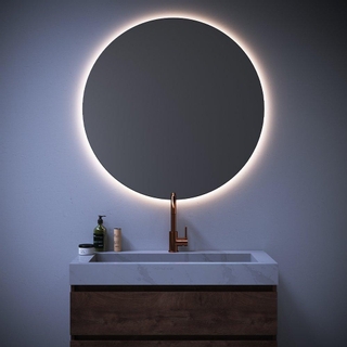 BRAUER eclipse miroir 100x100x3.5cm éclairage aluminium brossé