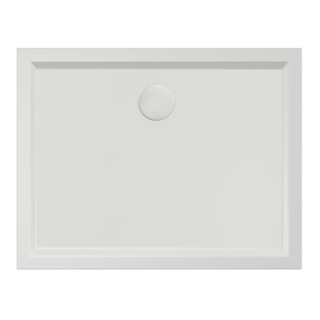 Xenz mariana receveur de douche 90x70x4cm rectangulaire acrylique blanc