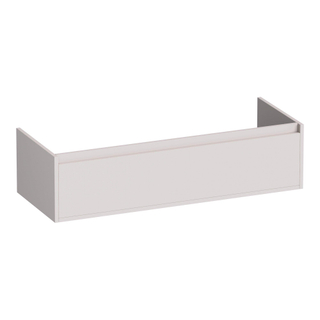 BRAUER Hope meuble sous lavabo - 119x30x45.5cm - 2 tiroirs à fermeture douce - sans poignée - 2 découpes pour siphon - mat sable