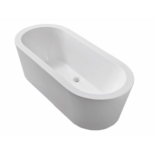 Xellanz Bianco Baignoire îlot 178x80cm avec bacrylique blanc