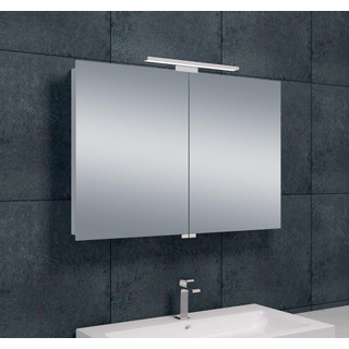 Xellanz Bright Lucia luxe spiegelkast 90x60cm met LED verlichting aluminium