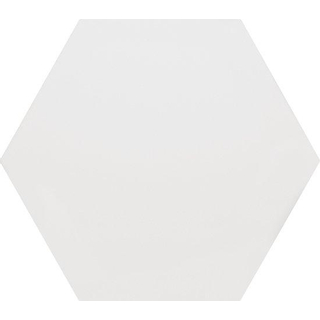 Douglas Jones Vintage Wandtegel hexagon 15x17cm 8mm witte scherf Blanco