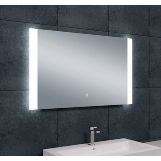 Wiesbaden Sunny spiegel rechthoek met LED, dimbaar en spiegelverwarming 100 x 60 cm