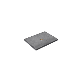 Thebalux Type wastafelblad 60x46cm frame mat zwart Keramiek Petra Grey