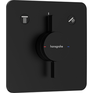 Hansgrohe Duoturn Q mitigeur encastré pour 2 fonctions mat noir