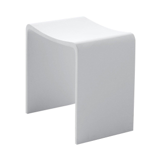 Wiesbaden kruk 40x30x42.5cm Solid Surface Mat Wit