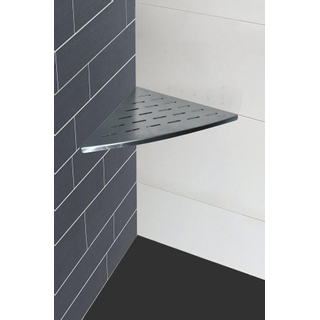 Wiesbaden InWall Tablette murale d’angle 29x29cm sans support pour montage inox