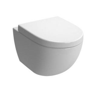 Plieger Zano WC suspendu à fond creux 36.5x54cm avec fixation cachée Blanc