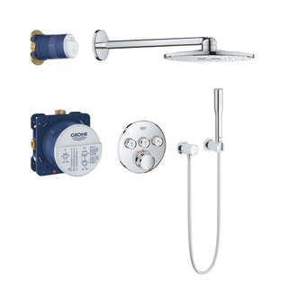 Grohe Grohtherm SmartControl Set de douche rond avec douche de tête SmartBox et douchette chrome SECOND CHOIX