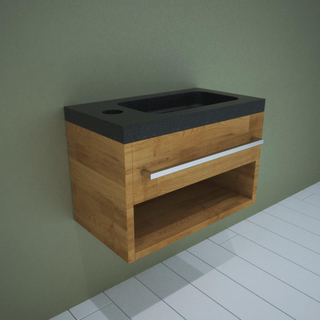 Saniclass Natural Wood Set lave-mains 39.5x45x21.5cm Grey Oak
