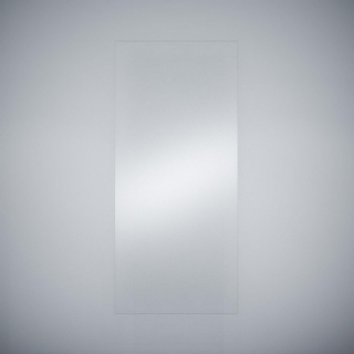 Wiesbaden Slim Paroi de douche 90x200cm avec verre Nano 8mm clair sans profilé et barre de renfort