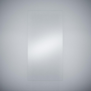 Wiesbaden Slim Paroi de douche 100x200cm avec verre Nano 8mm clair sans profilé et barre de renfort