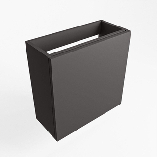 Mondiaz FOWY Meuble sous lave-mains - 50x22x50cm - 1 porte - push to open - softclose - Dark Grey