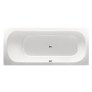 Xenz Aruba Ligbad - 180x80x48 - afvoer Midden - acryl - wit