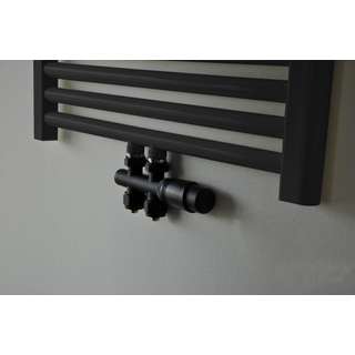 Riko set mitigeur thermostatique corps droit noir mat