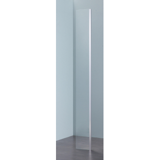 Royal Plaza Parri hoekdeel 25x200cm zilver profiel en helder glas met clean coating