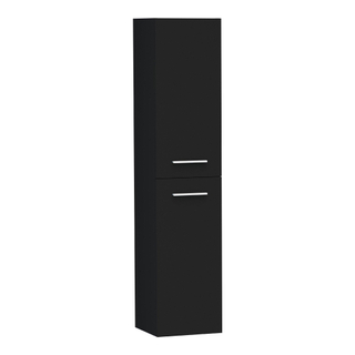 BRAUER EX Badkamerkast - 160x35x35cm - 1 links- rechtsdraaiende deur - zonder greep - MDF - mat zwart