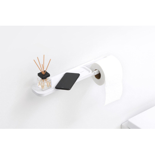 Porte-rouleau de papier toilette Brabantia MindSet - 44x11x5cm - étagère - sans couvercle - minéral frais blanc