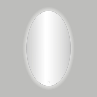 Best Design Divo spiegel ovaal 60x80cm inclusief LED verlichting met touchscreen schakelaar