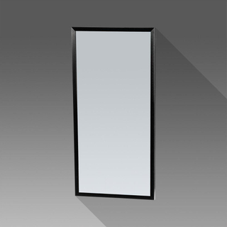 Saniclass Silhouette 40 Miroir rectangulaire 40x80cm Aluminium Noir SECOND CHOIX