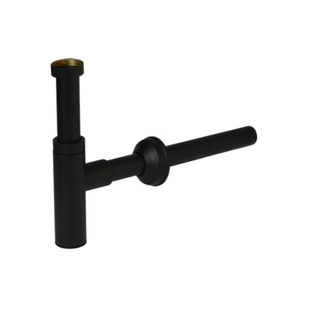 Plieger Mini siphon design avec tube mural 25cm 5/4 noir mat