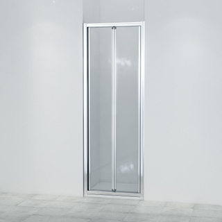 Marenza Fold Porte pliante - 70x190cm - verre de sécurité 6mm - profilé alu - anti-calcaire - chrome
