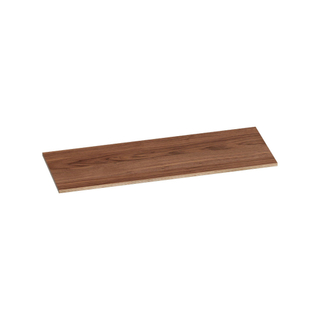 Saniclass natural wood Wastafelblad - 120x46x2cm - zonder kraangat - hout - natural walnut