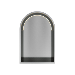 Hotbath &MORE Inbouwbox of inbouwnis Toogmodel - 30x45x10cm - with LED - IP44 -RVS 316