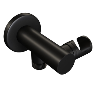 Brauer Black Edition Wandhouder - handdouchehouder - geïntegreerde wateruitlaat - mat zwart TWEEDEKANS
