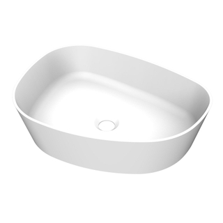 Arcqua Rocker Vasque - à poser - organique - gauche - 50x37cm - mat blanc