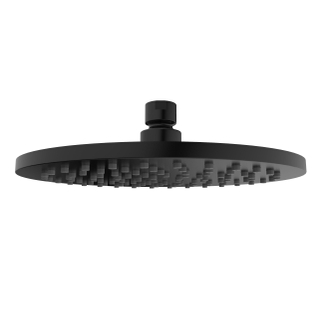 Wiesbaden Douche de tête 20x1.2cm rond en laiton Noir mat