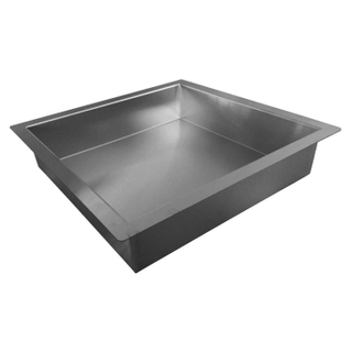 Wiesbaden inbouwnis 30x30x7cm Geborsteld RVS