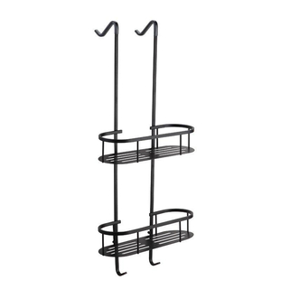 Wiesbaden Style Porte-serviettes de douche suspendu noir mat