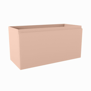 Mondiaz FLOTT Meuble sous vasque - 100x45x50cm - 2 tiroirs - softclose - Rosee