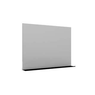Allibert sitio miroir 80x70cm avec étagère noir mat