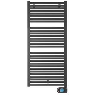 DRL E-COMFORT Claudia Elektrische Badkamerradiator - 119.5x40cm - 600watt - mat zwart