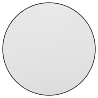 Miroir Haceka Deco - 80x80cm - rond - noir mat