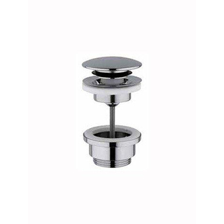 Hotbath Pal clickplug met schroef rond chroom SHOWROOMMODEL