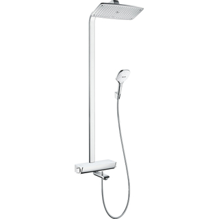 Hansgrohe Raindance e showerpipe - 360 1jet avec mitigeur thermostatique baignoire chrome/blanc