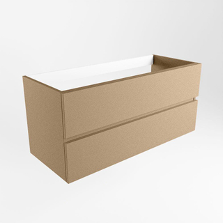 Mondiaz VICA Meuble sous vasque - 110x45x50cm - 2 tiroirs - softclose - 1 découpe droite - Oro